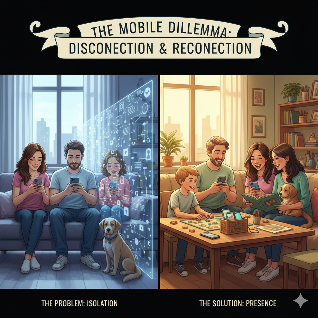 دور الجوال في التفكك الأسري ،والوقايه منه